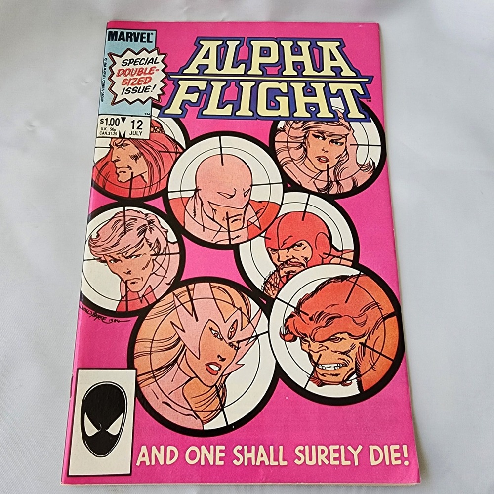 Marvel Alpha Flight #12 Comic Book Special Double Sized Issue July 1984